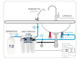 REVERSE OSMOSIS ARO TRIPLEX PLUS -فلتر تناضح عكسي ايطالي